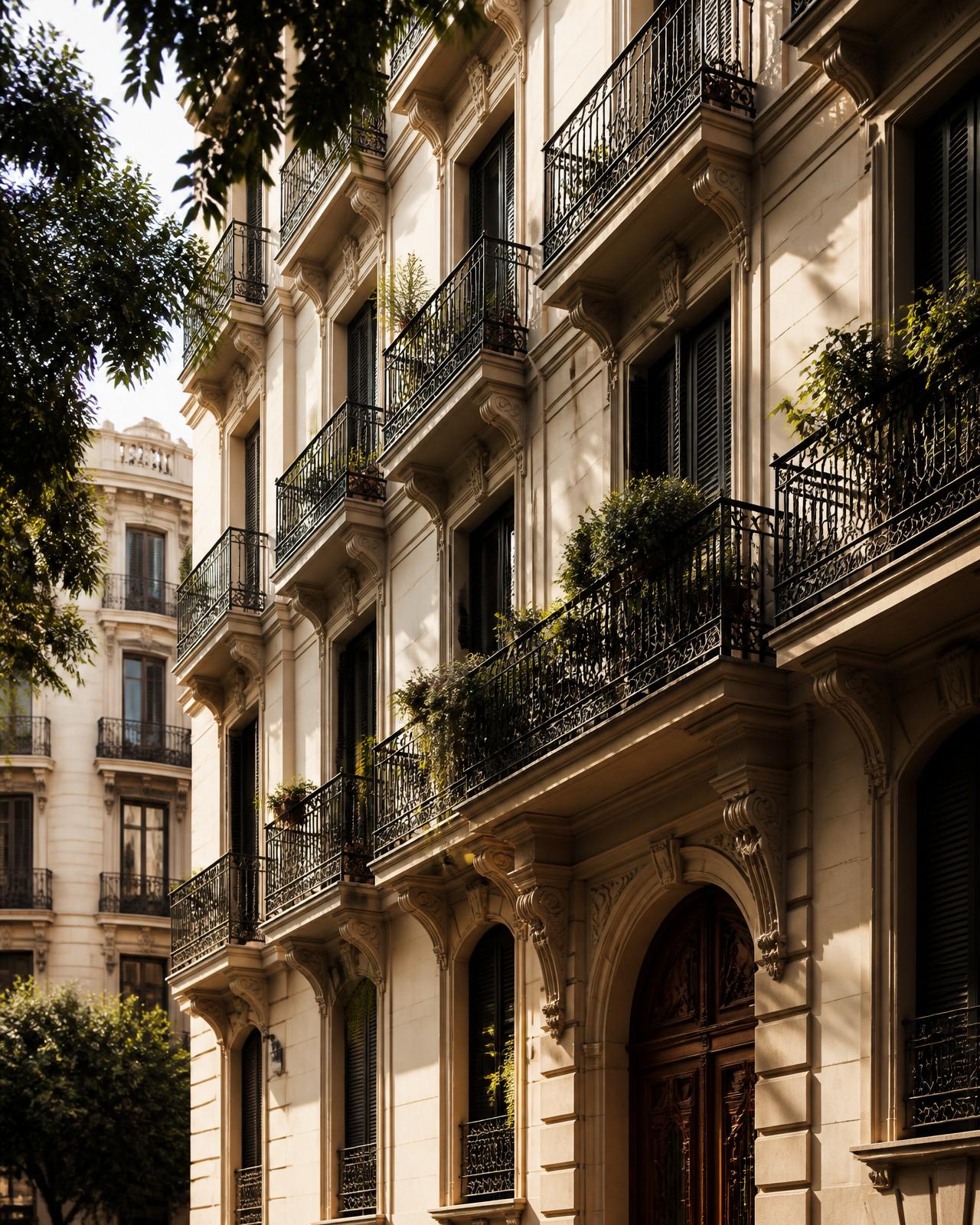 Fachada residencial en España